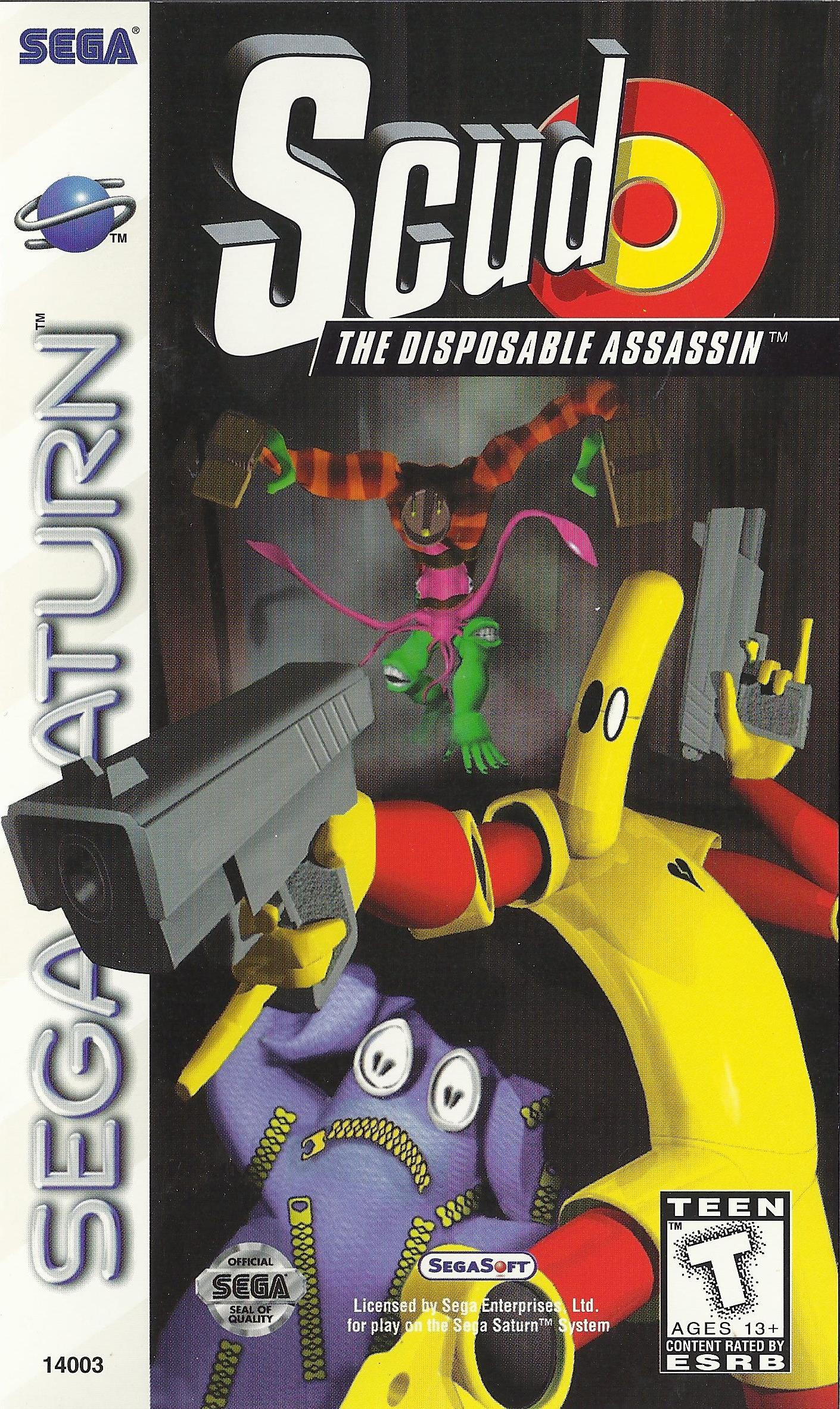 Scud The Disposable Assassin box art for Sega Saturn
